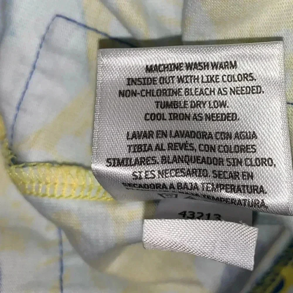 Hanna Andersson Dress 110cm US 5-6 Blue Yellow Dutch Tulips Sleeveless Sundress